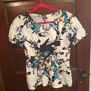 Jaanuu Peplum Scrub Top
